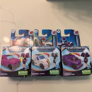 Hasbro Transformers EarthSpark Set - Hashtag, Arcee, and Wheeljack one step NEW